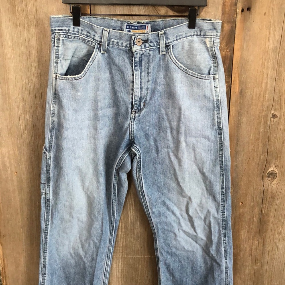 2008 Old Navy Workers Jeans in Blue Faded Wash Size 33/30